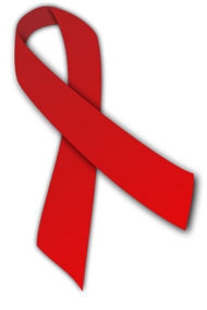 Rote Schleife - Symbol der Solidaritt mit HIV-positiven und AIDS-kranken Menschen