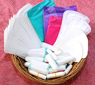 Viele Produkte sorgen dafr, dass Frauen sich whrend der Menstruation sicher fhlen.